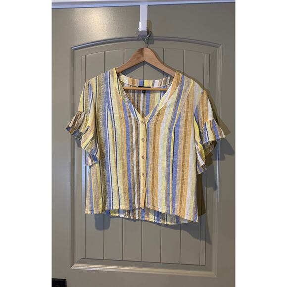 DREW Beverly Linen Striped Top - Picture 2 of 7